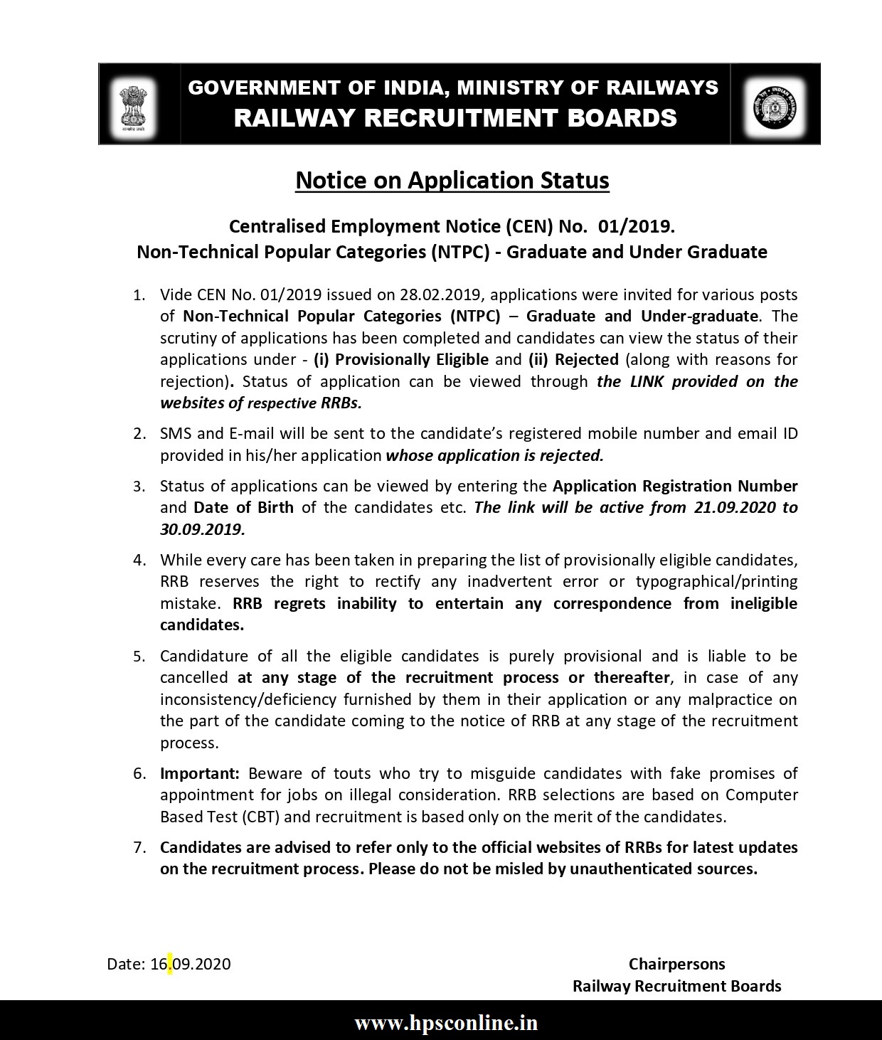 RRB Group D Application Status 2022 { Check Here } Phase 7 Zone Wise Link Activated, Last Date