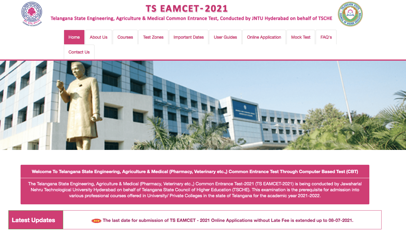 TS EAMCET Seat Allotment 2021 tseamcet.nic.in Counselling Results