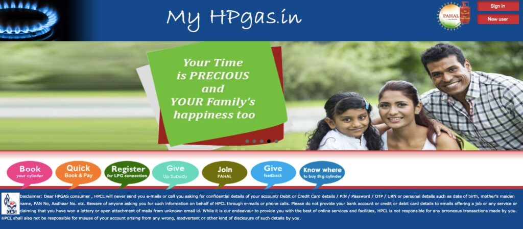 HP Gas Online Booking 2021 myhpgas.in LGP Cylinder Book/ Online Application/ Status on Mobile, PC