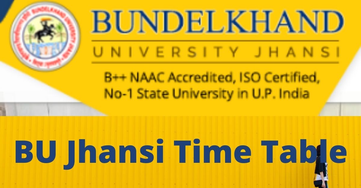 BU Jhansi Time Table