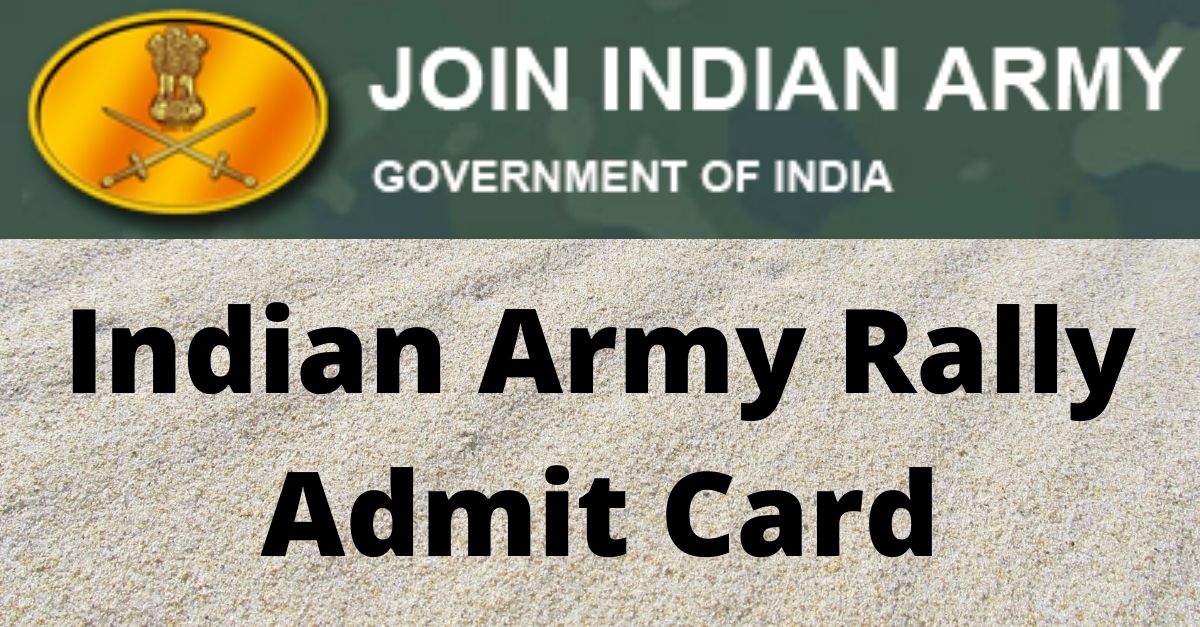 Indian Army Rally Admit Card