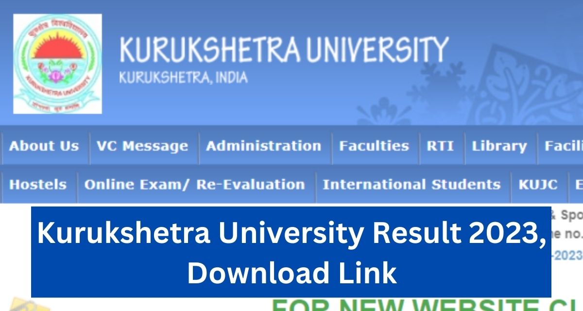 Kurukshetra University Result 2023, Download Link