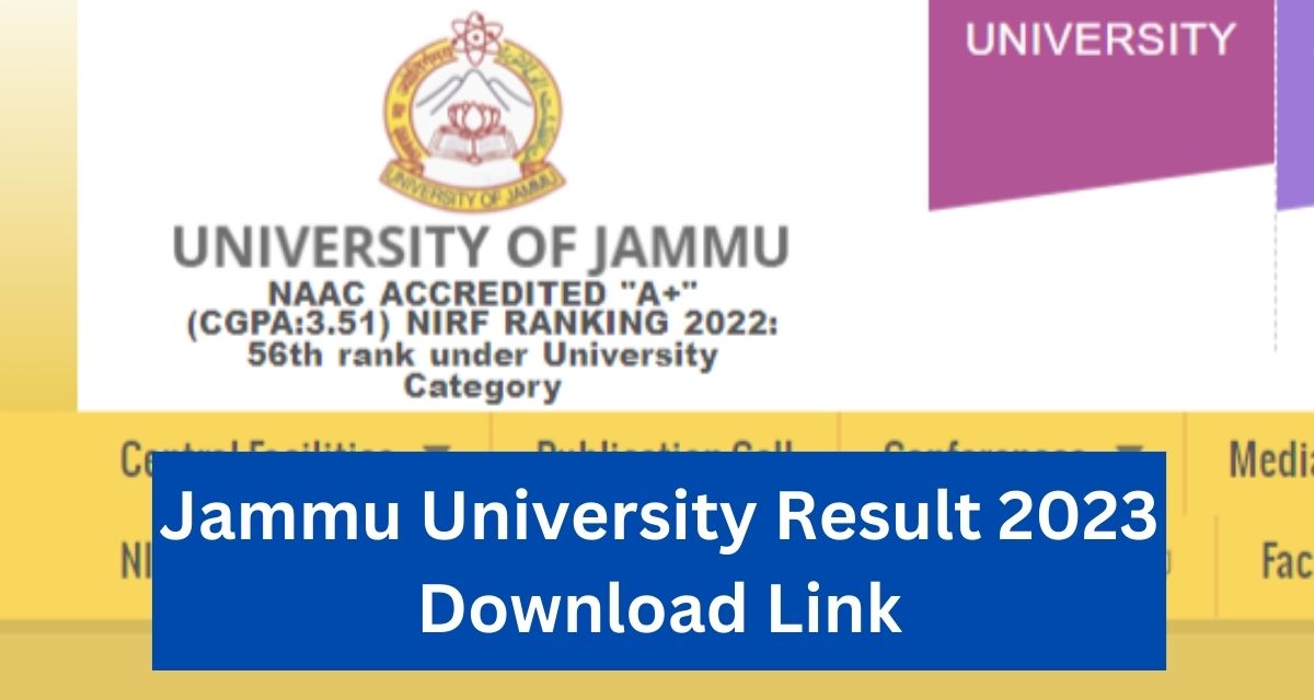 Jammu University Result 2023
Download Link