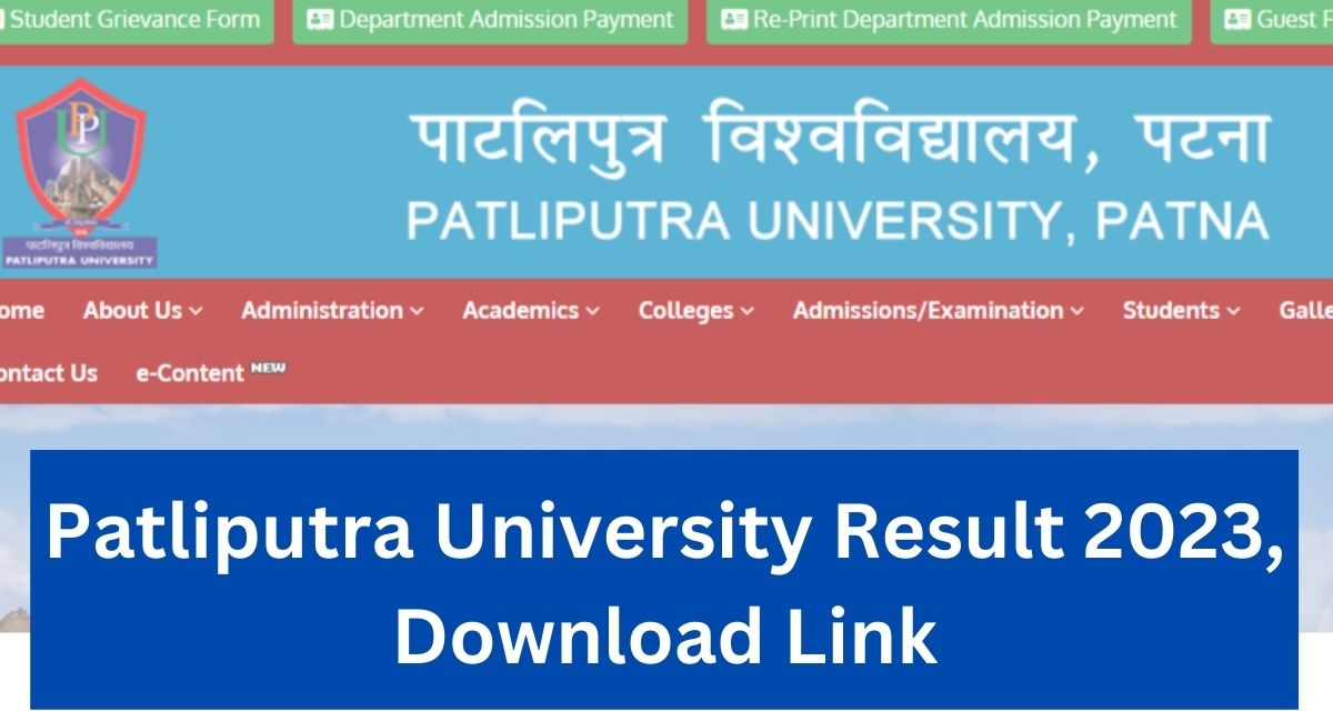 Patliputra University Result 2023,
Download Link