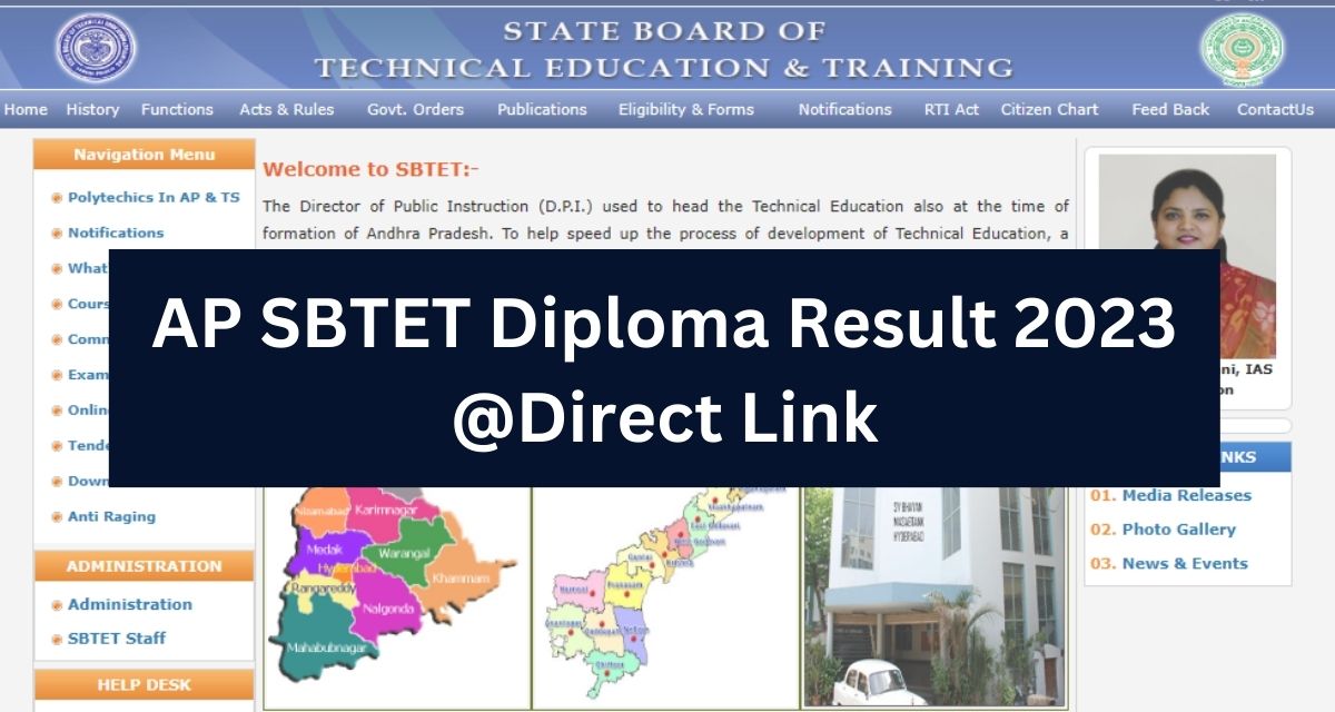 AP SBTET Diploma Result 2023
@Direct Link