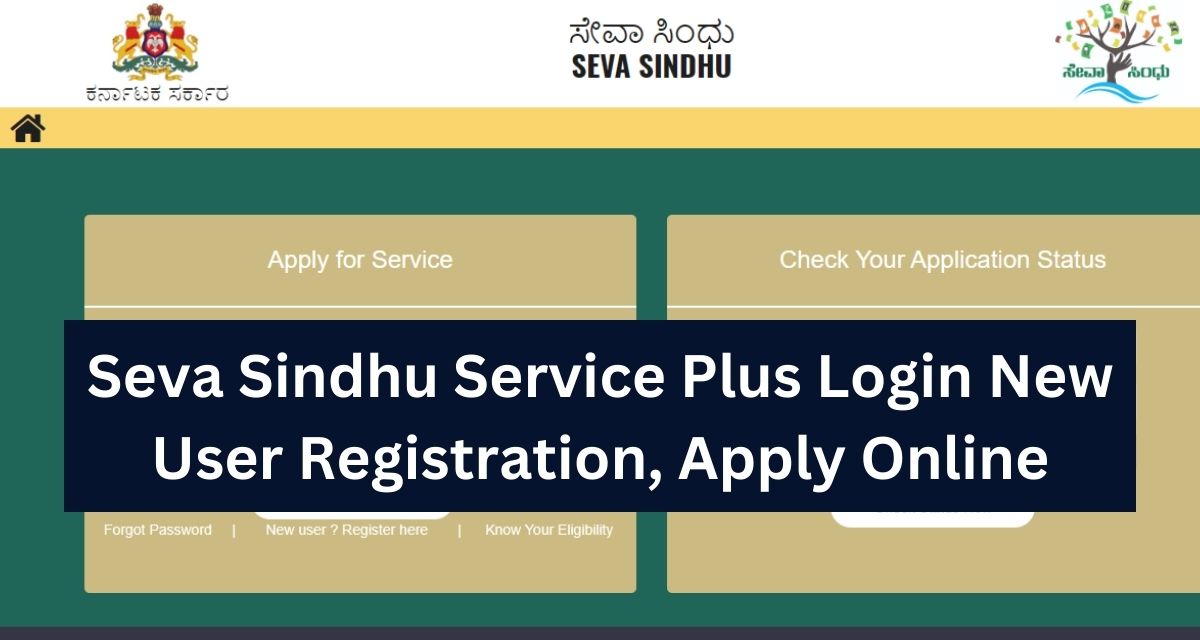 Seva Sindhu Service Plus Login New User Registration, Apply Online